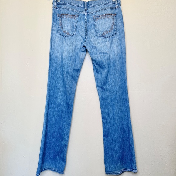 Paper Denim & Cloth Brigette Floral Pocket Stitching Flared Boho Bootcut Jeans - Picture 3 of 12